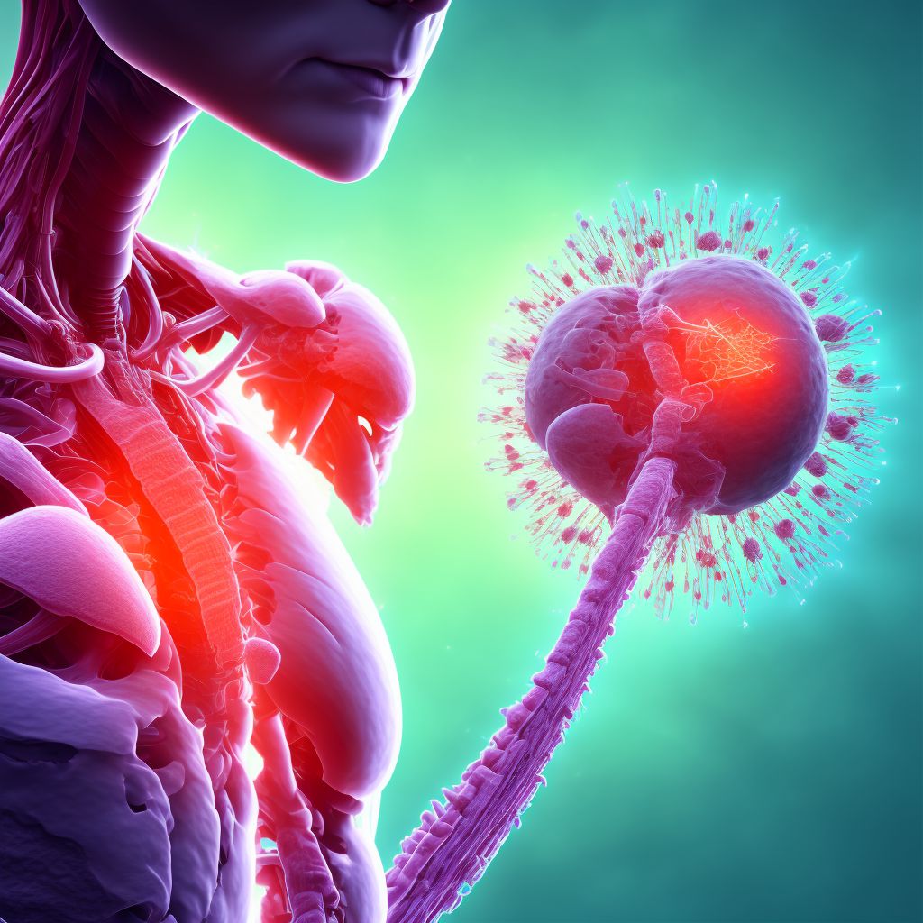 Unspecified injury of axillary artery, left side, sequela digital illustration