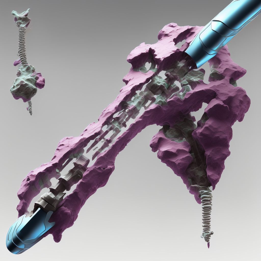 Unspecified fracture of shaft of right ulna, subsequent encounter for open fracture type I or II with nonunion digital illustration