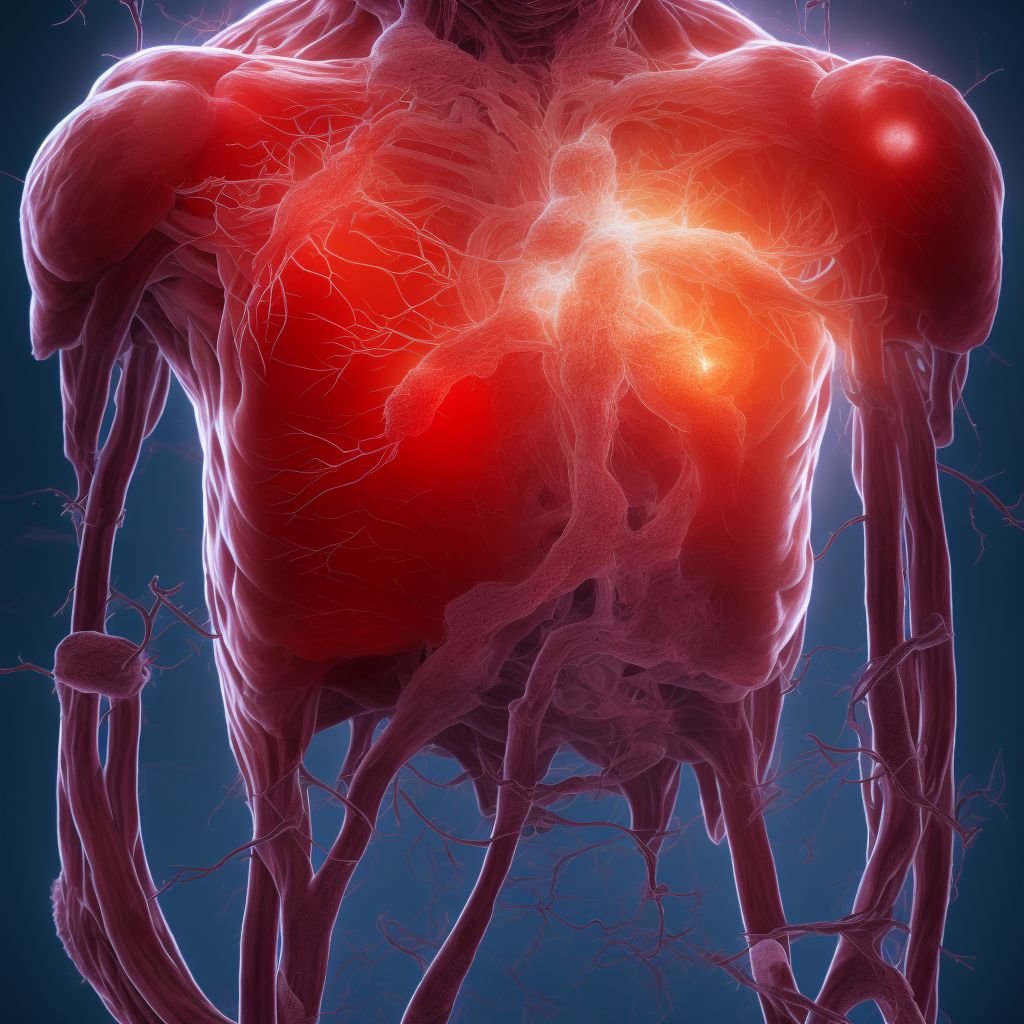 Other specified injury of unspecified blood vessel at forearm level, left arm, subsequent encounter digital illustration