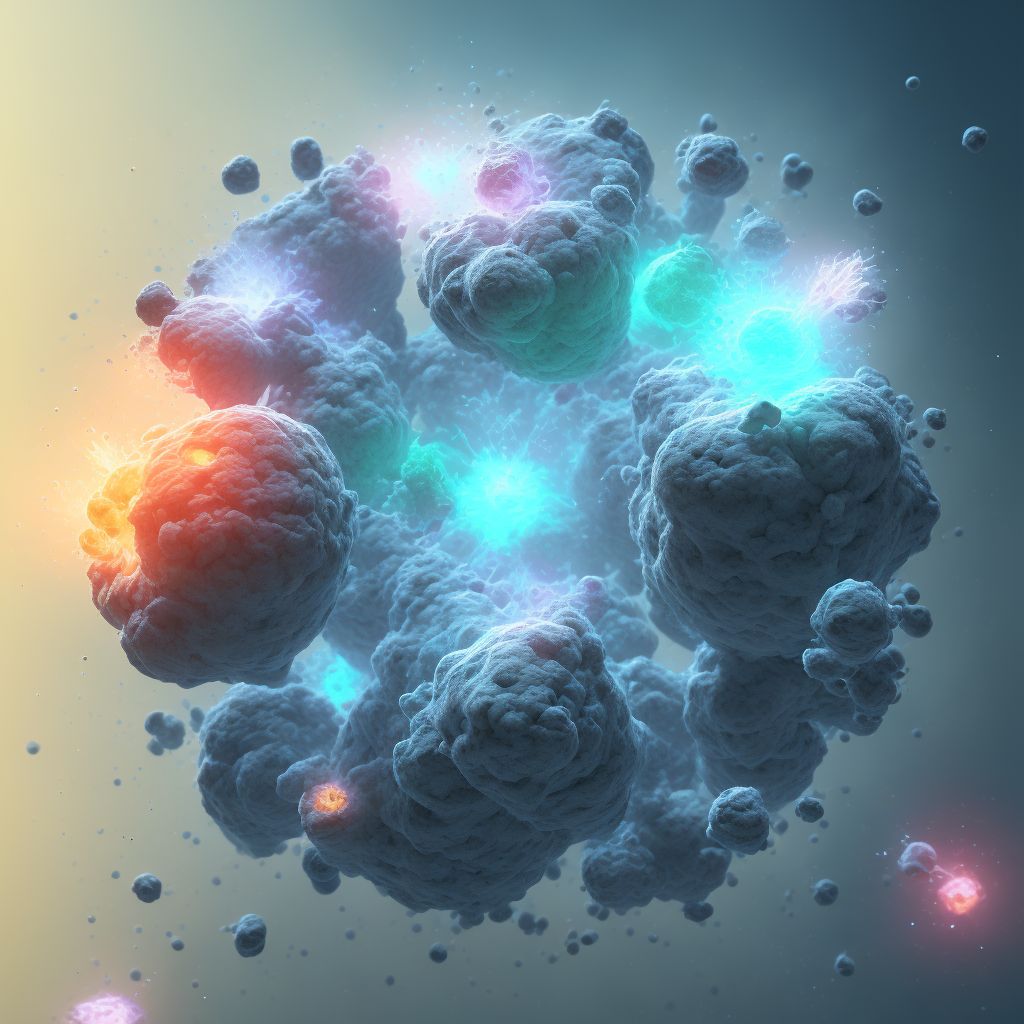 Blister (nonthermal) of right middle finger, subsequent encounter digital illustration