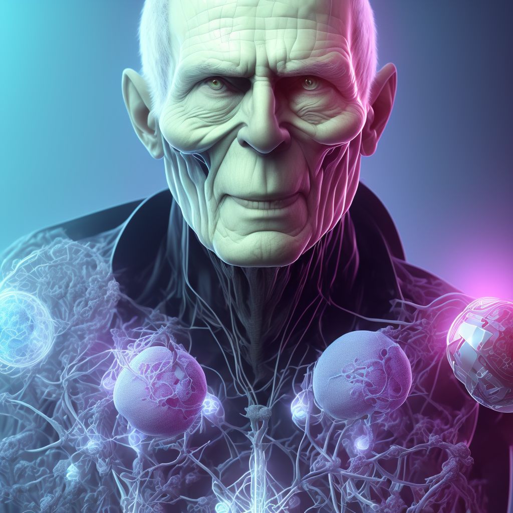 External constriction of right index finger, sequela digital illustration