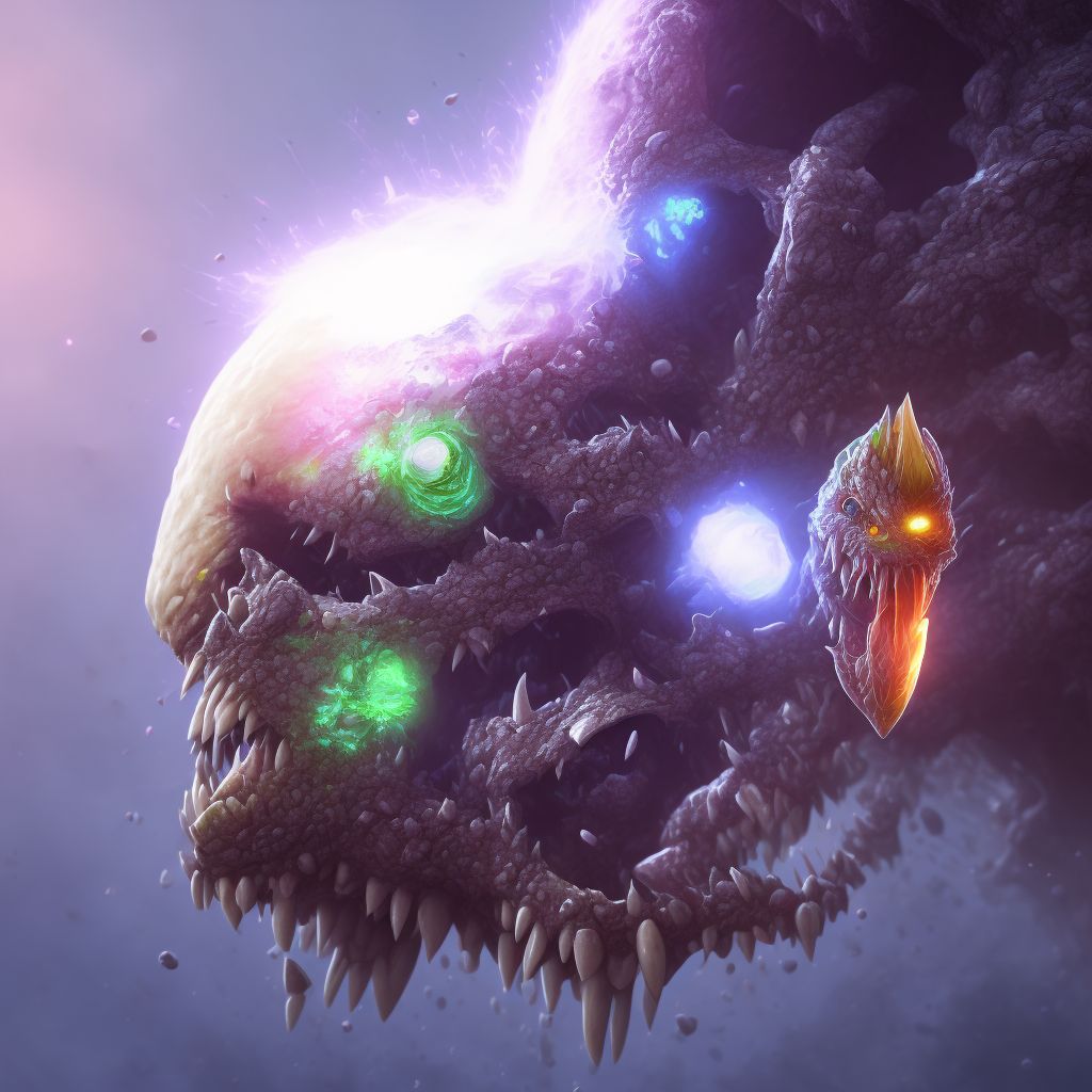 Open bite of right little finger without damage to nail, subsequent encounter digital illustration