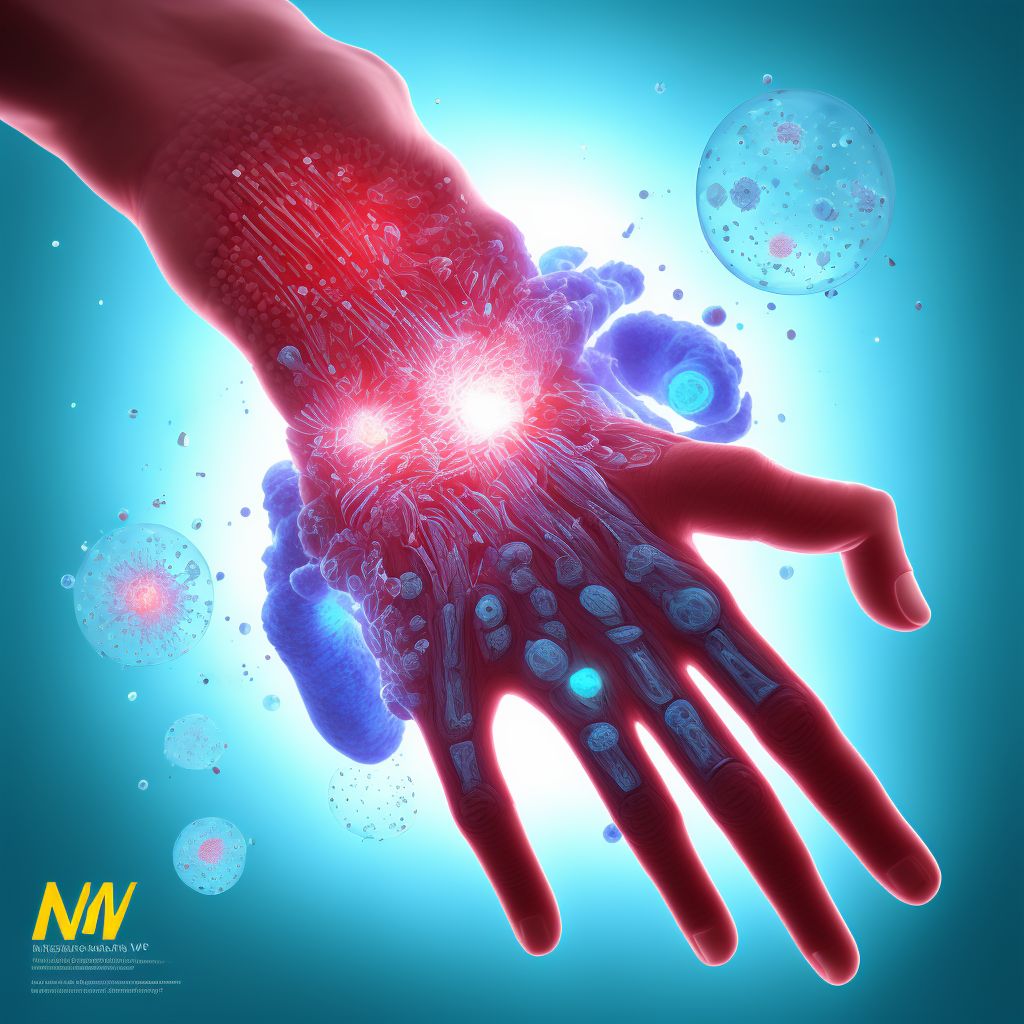 Other subluxation of unspecified wrist and hand, sequela digital illustration