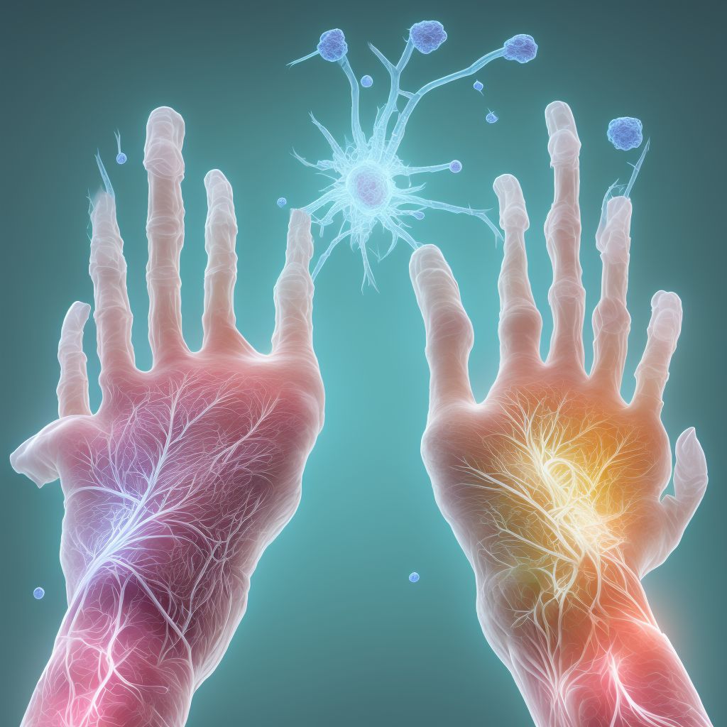 Unspecified injury of extensor muscle, fascia and tendon of right middle finger at wrist and hand level, initial encounter digital illustration