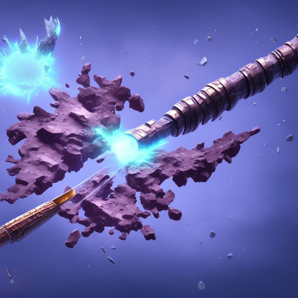Unspecified fracture of shaft of left tibia, initial encounter for closed fracture digital illustration