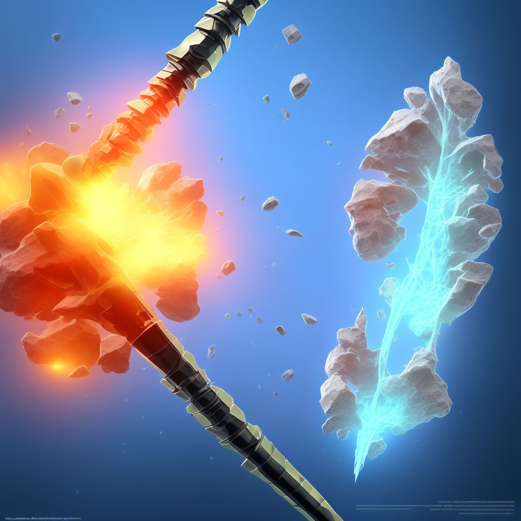 Unspecified fracture of shaft of unspecified tibia, initial encounter for closed fracture digital illustration