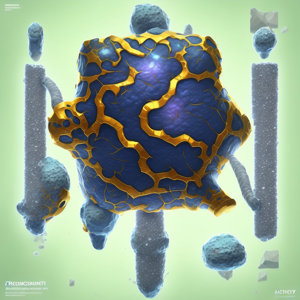 Nondisplaced comminuted fracture of shaft of unspecified tibia, sequela digital illustration
