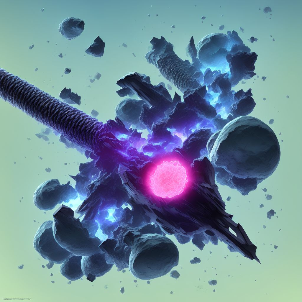 Other fracture of shaft of unspecified tibia, subsequent encounter for closed fracture with malunion digital illustration