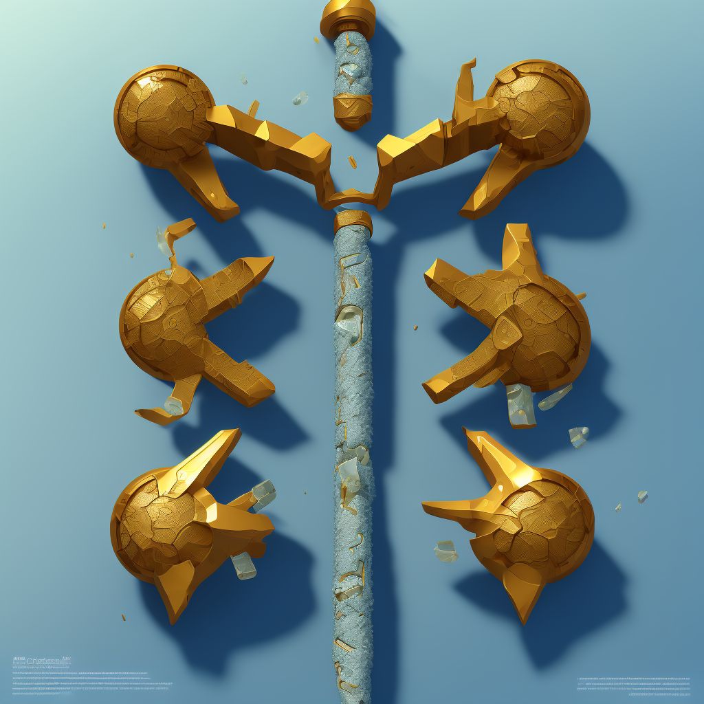 Nondisplaced oblique fracture of shaft of unspecified fibula, initial encounter for closed fracture digital illustration