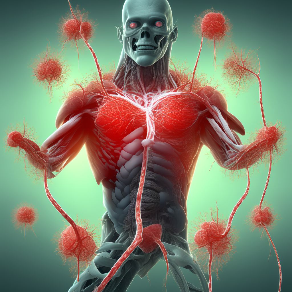 Unspecified injury of other blood vessels at lower leg level, right leg, initial encounter digital illustration