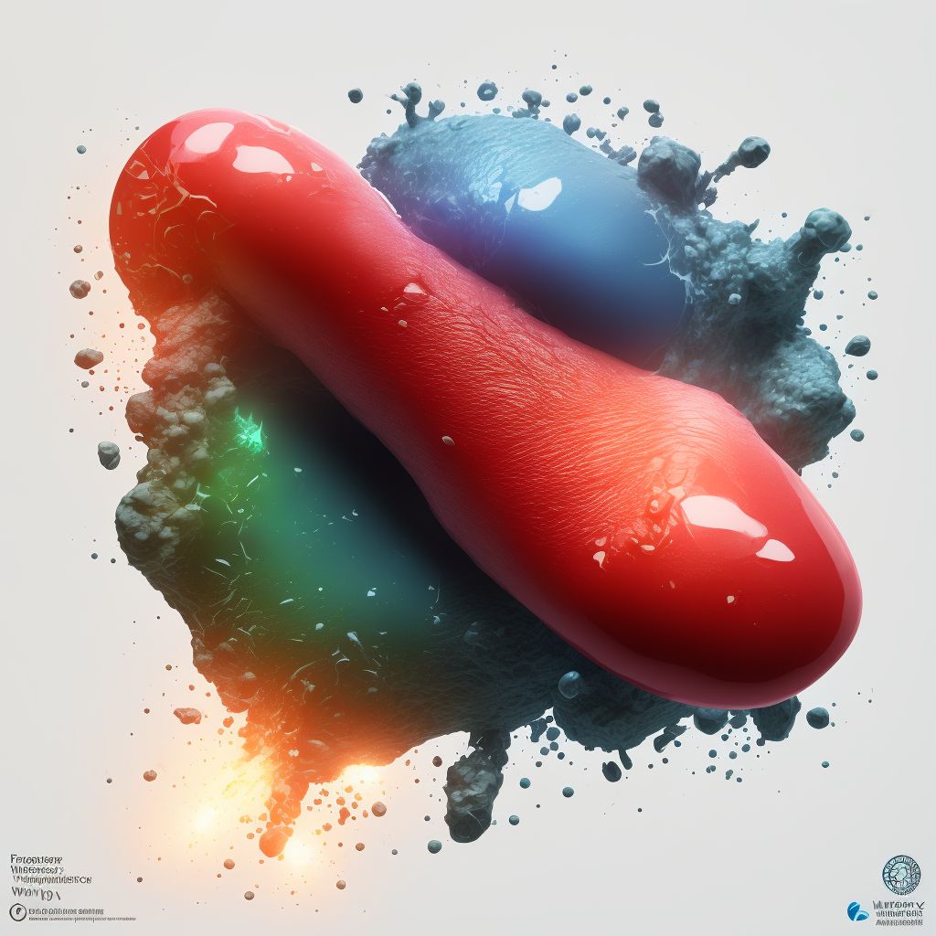 Laceration without foreign body of unspecified great toe with damage to nail, initial encounter digital illustration