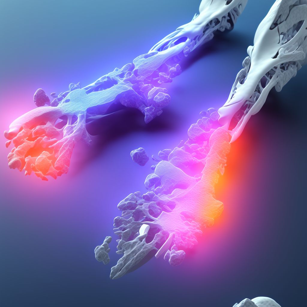Fracture of unspecified tarsal bone(s) of unspecified foot, subsequent encounter for fracture with routine healing digital illustration