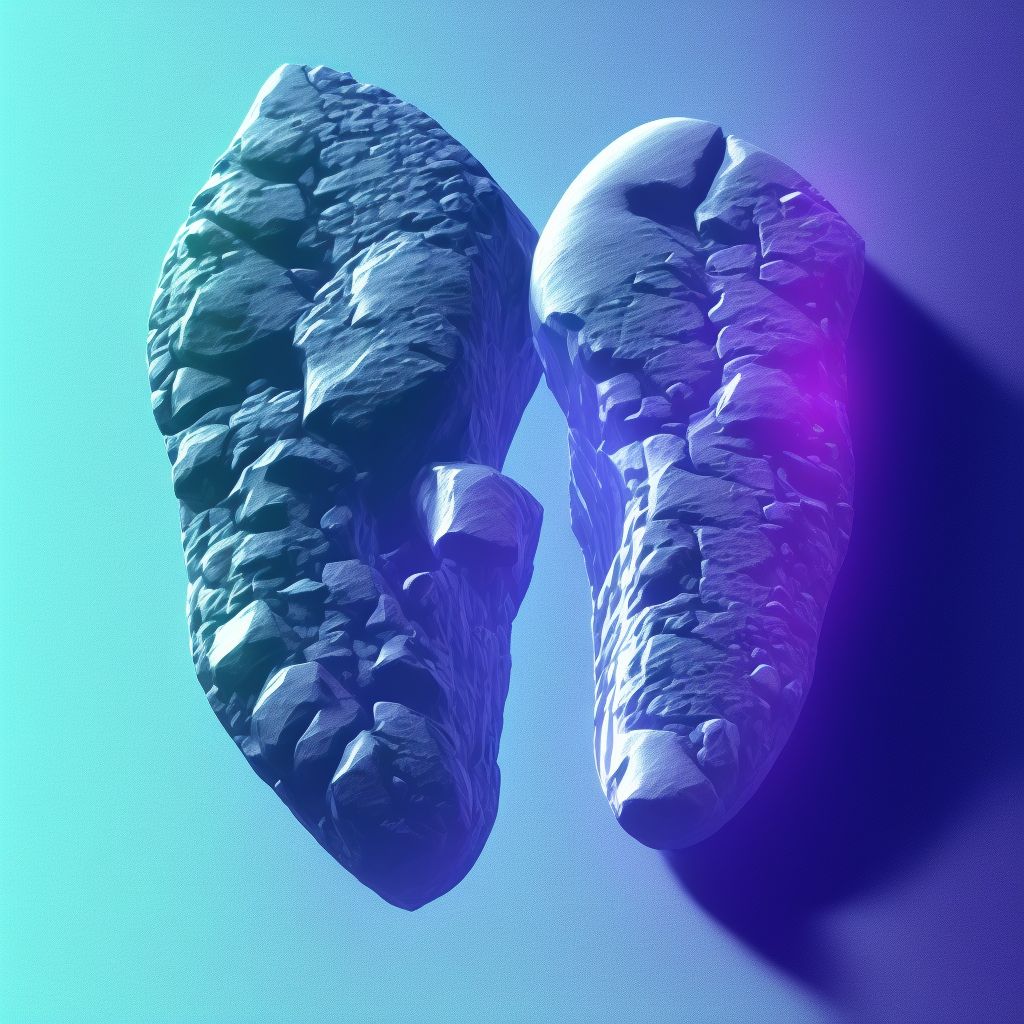 Nondisplaced fracture of lateral cuneiform of right foot, subsequent encounter for fracture with nonunion digital illustration