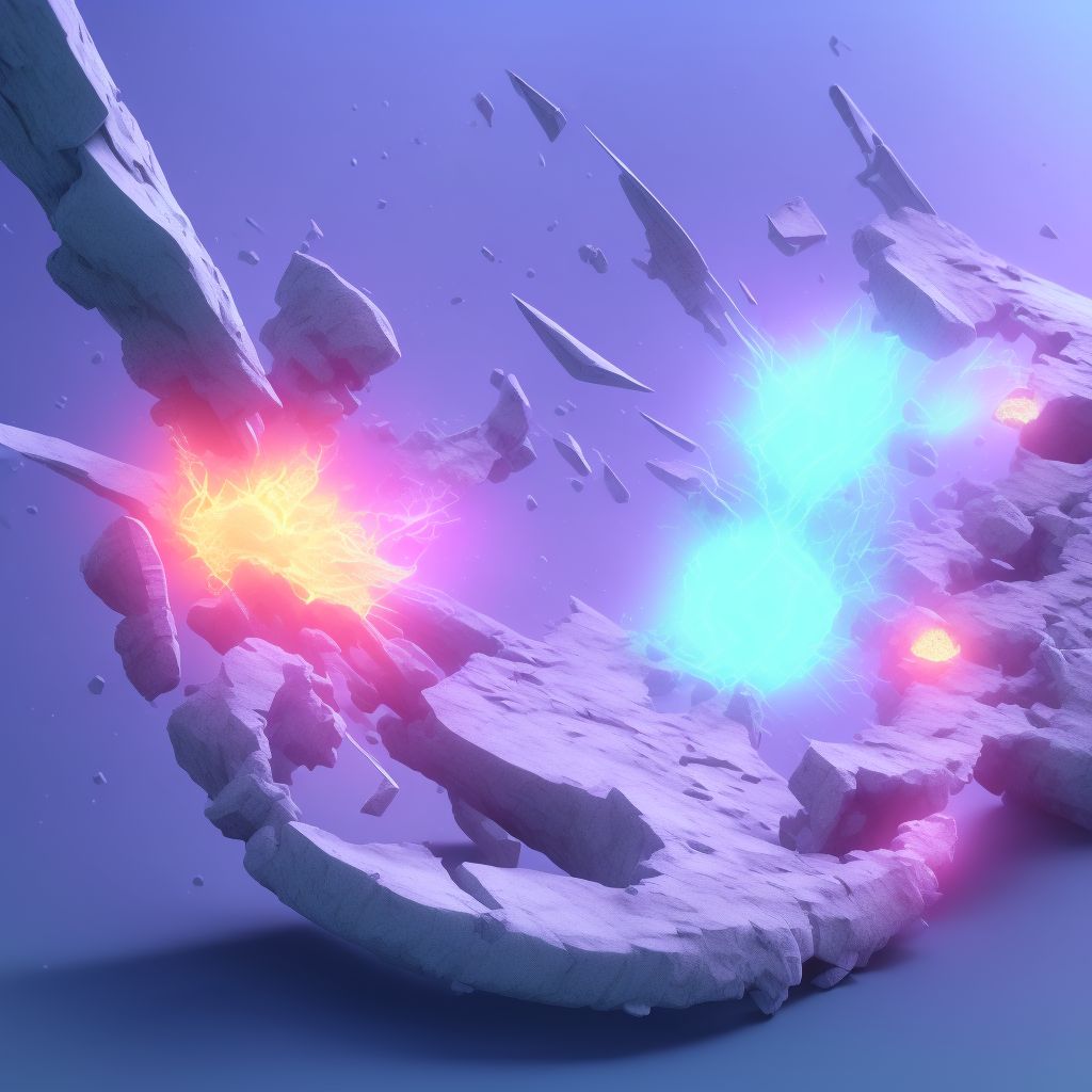 Nondisplaced fracture of lateral cuneiform of right foot, subsequent encounter for fracture with malunion digital illustration