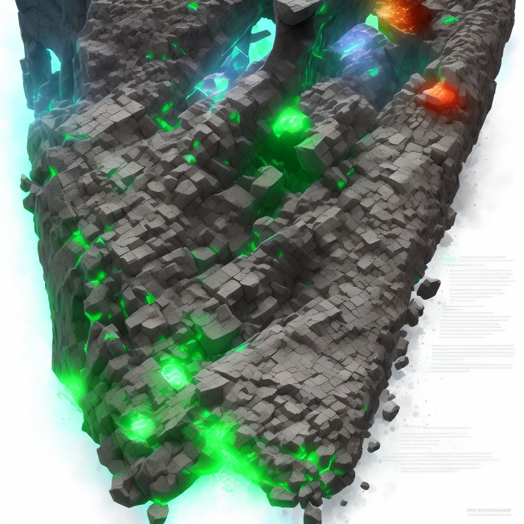 Displaced fracture of intermediate cuneiform of left foot, initial encounter for closed fracture digital illustration