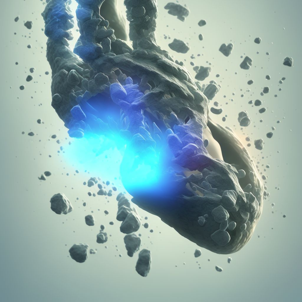 Displaced fracture of navicular [scaphoid] of left foot, initial encounter for closed fracture digital illustration