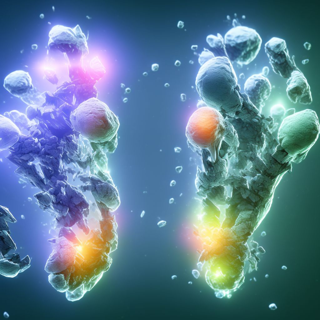 Other fracture of right lesser toe(s), initial encounter for open fracture digital illustration