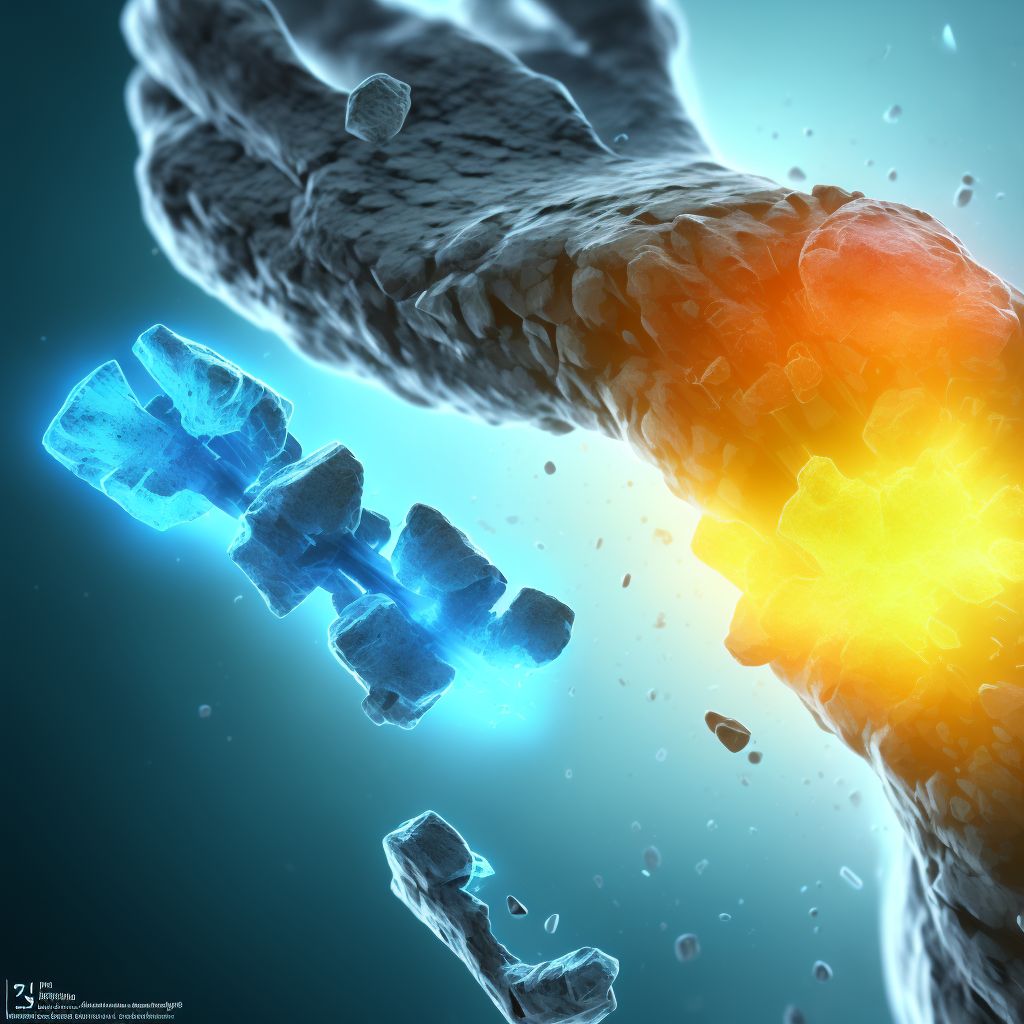 Unspecified fracture of left toe(s), initial encounter for closed fracture digital illustration
