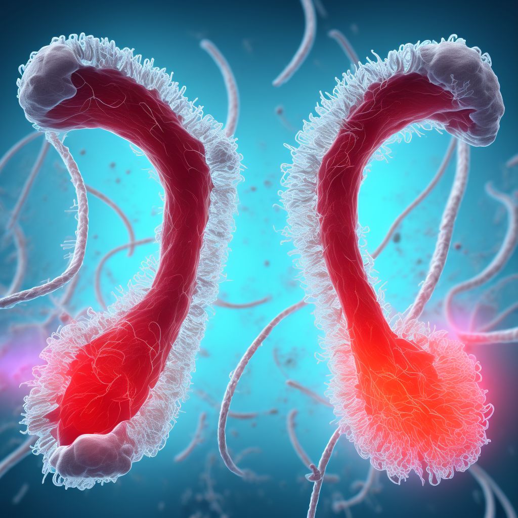 Laceration of other blood vessels at ankle and foot level, unspecified leg, initial encounter digital illustration