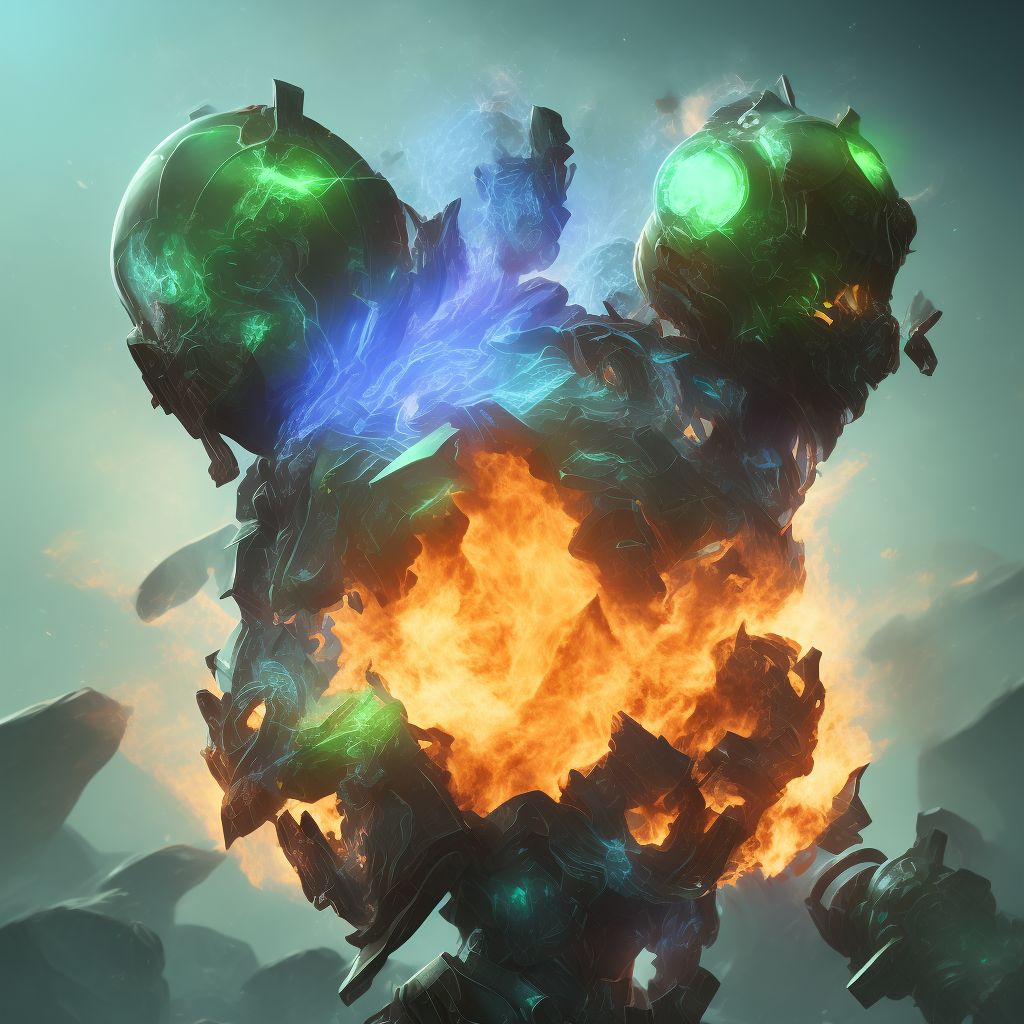 Burn of unspecified degree of right hand, unspecified site, sequela digital illustration