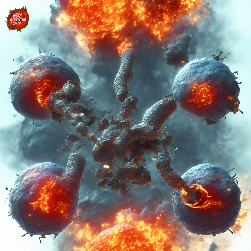 Burn of esophagus, sequela digital illustration