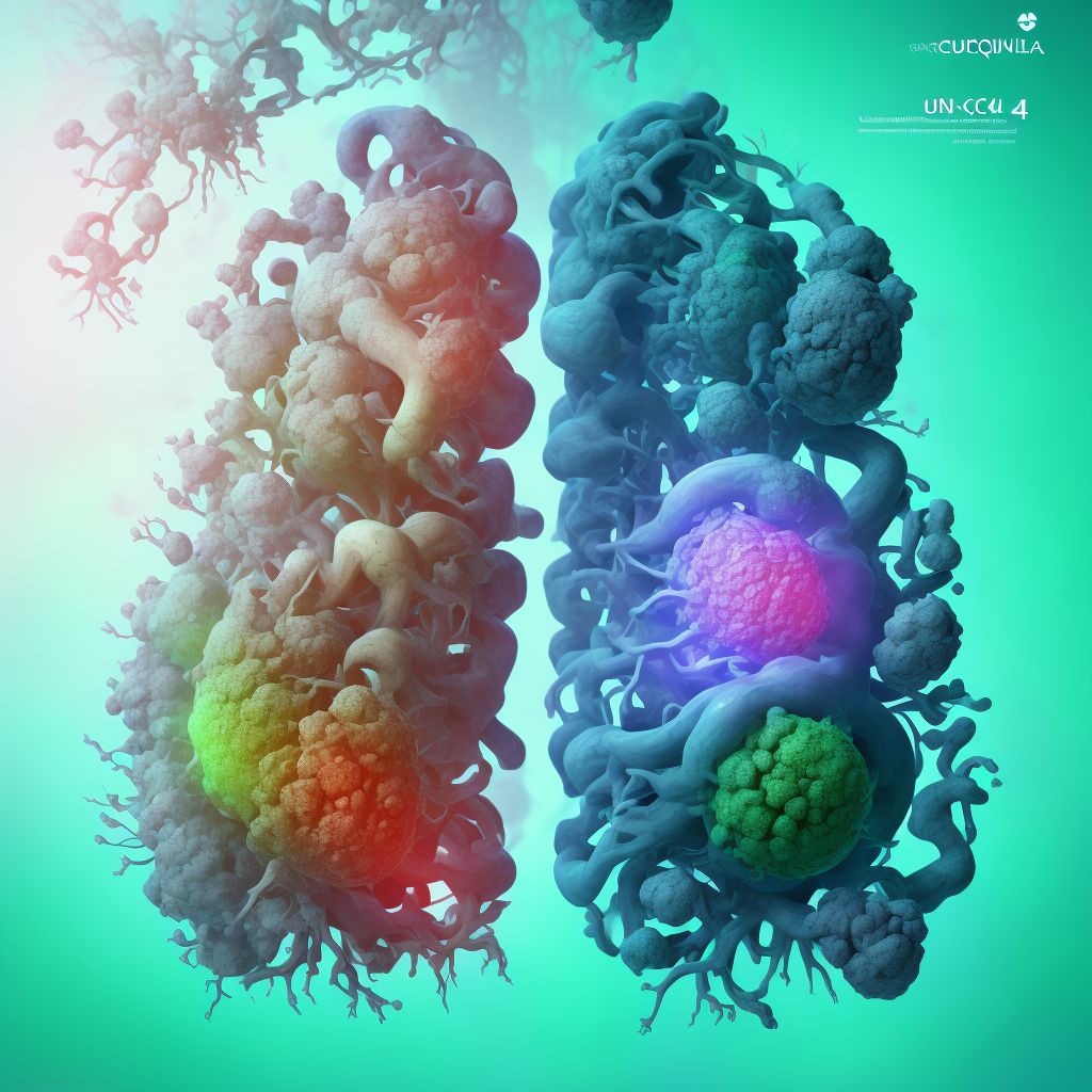 Corrosions of unspecified internal organs, sequela digital illustration