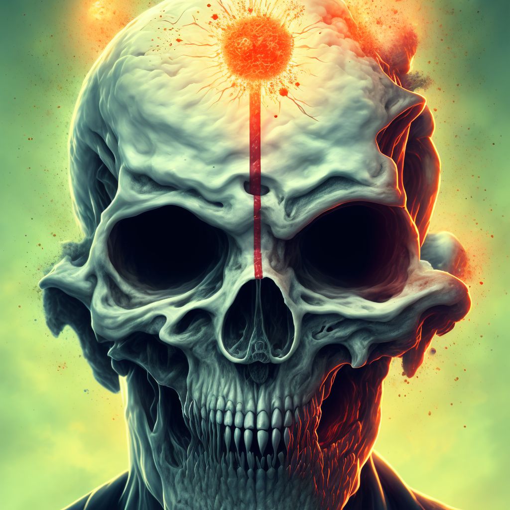 Superficial frostbite of other part of head, subsequent encounter digital illustration