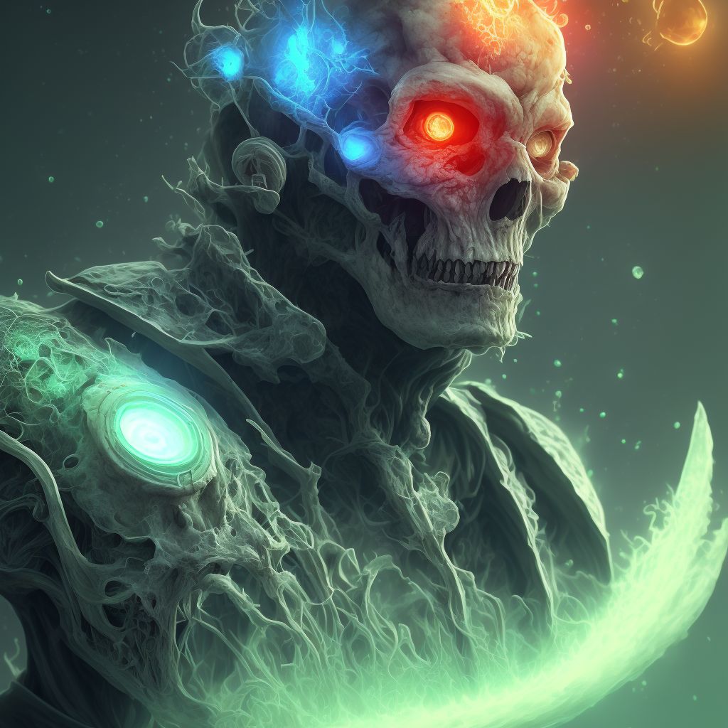 Poisoning by emollients, demulcents and protectants, intentional self-harm, subsequent encounter digital illustration