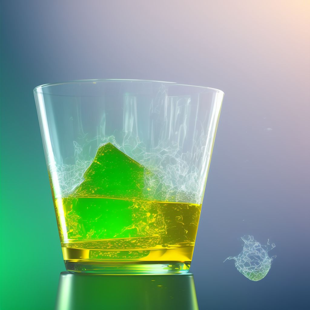 Toxic effect of unspecified alcohol, accidental (unintentional), initial encounter digital illustration