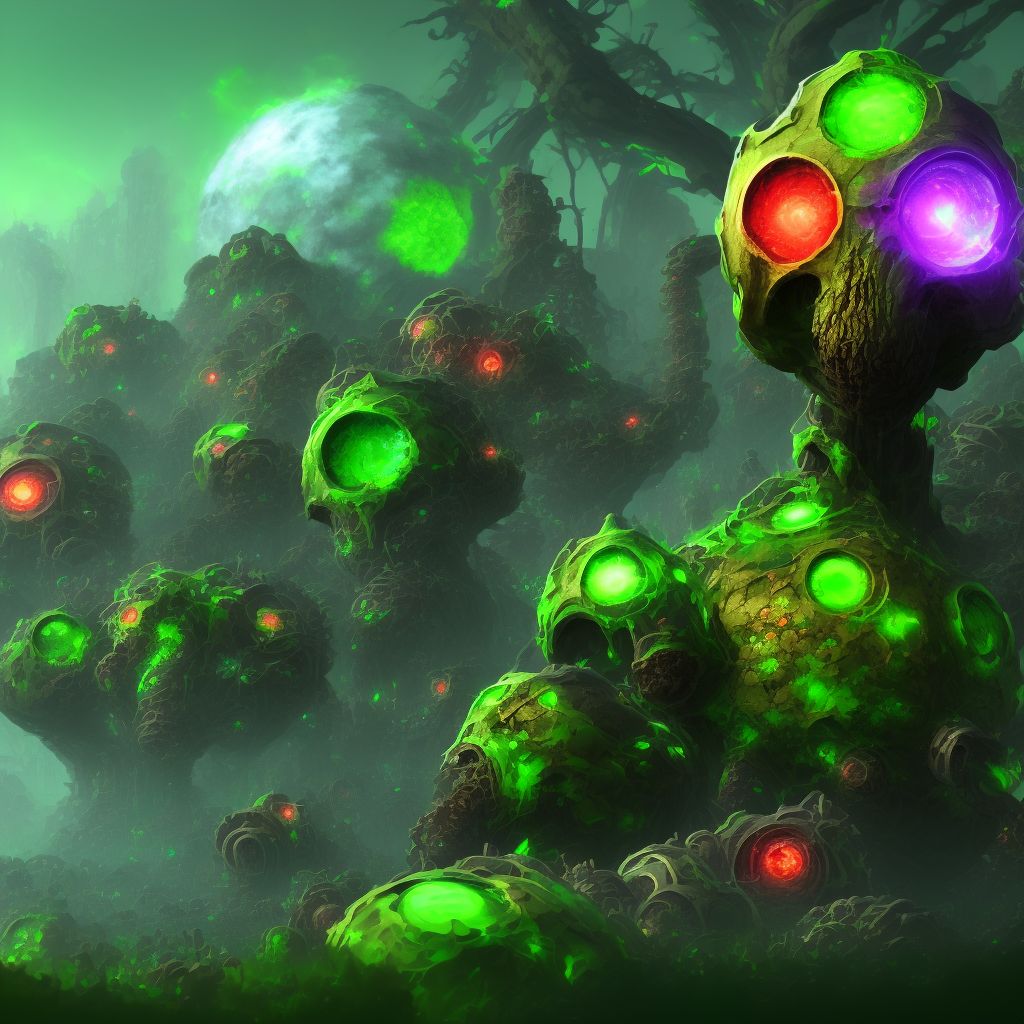 Toxic effect of other corrosive organic compounds, undetermined, sequela digital illustration