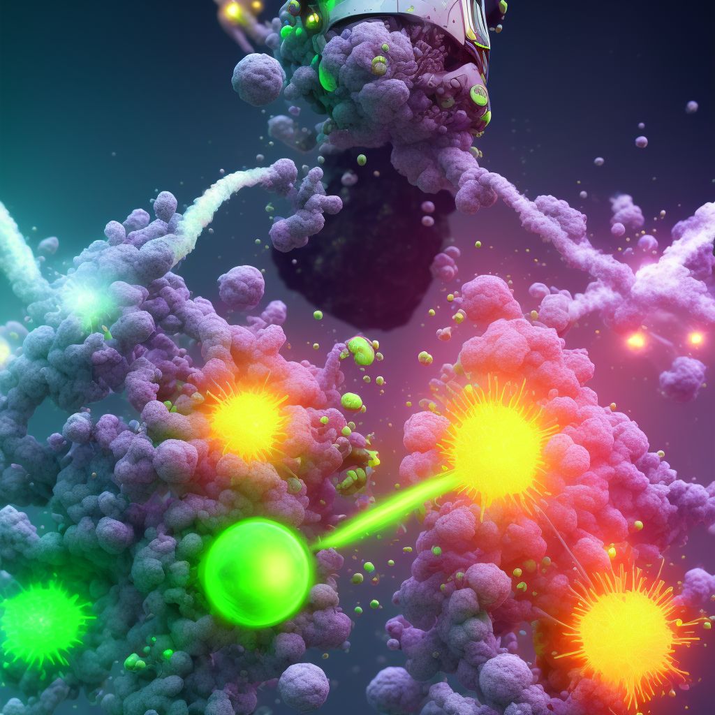 Toxic effect of hydrogen cyanide, accidental (unintentional), sequela digital illustration