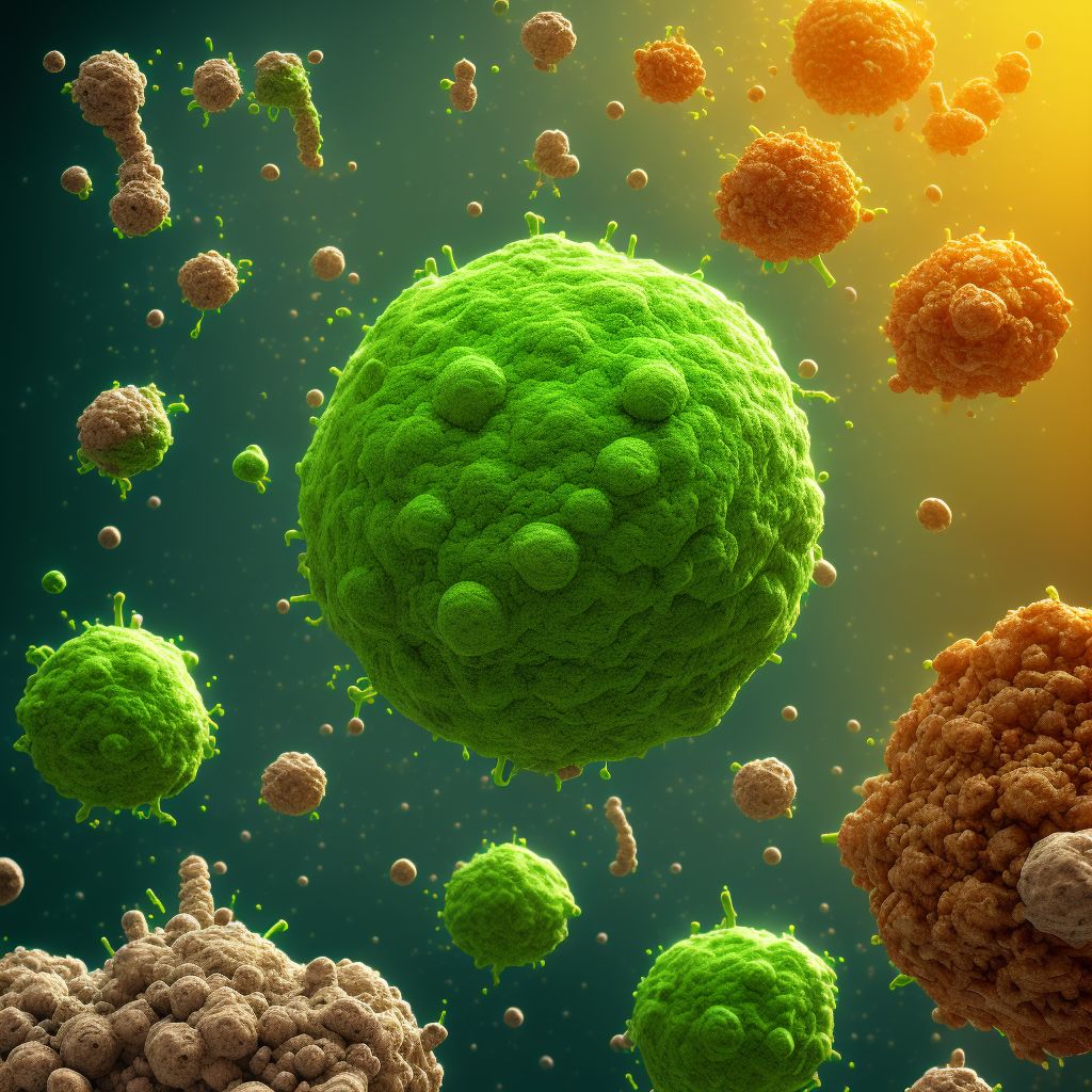 Toxic effect of other mycotoxin food contaminants, undetermined, initial encounter digital illustration