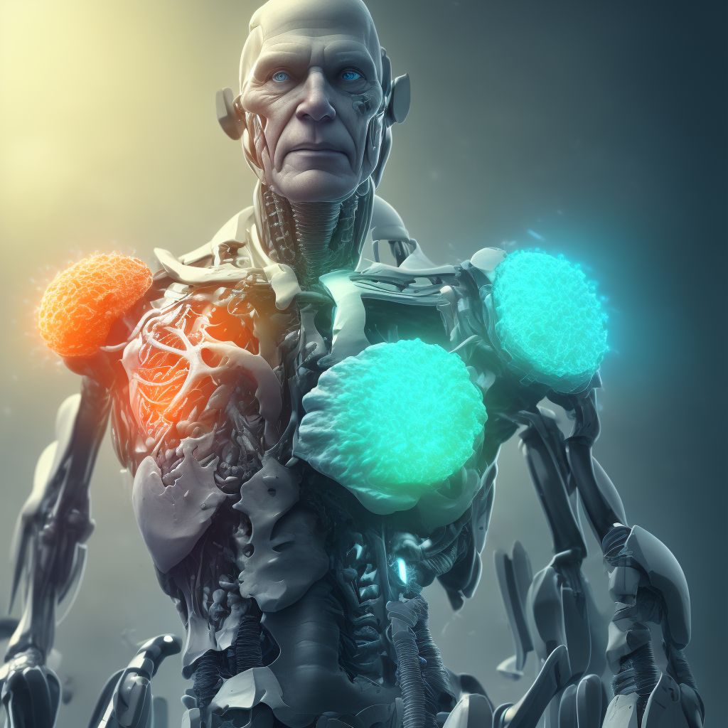 Pain due to internal orthopedic prosthetic devices, implants and grafts, initial encounter digital illustration
