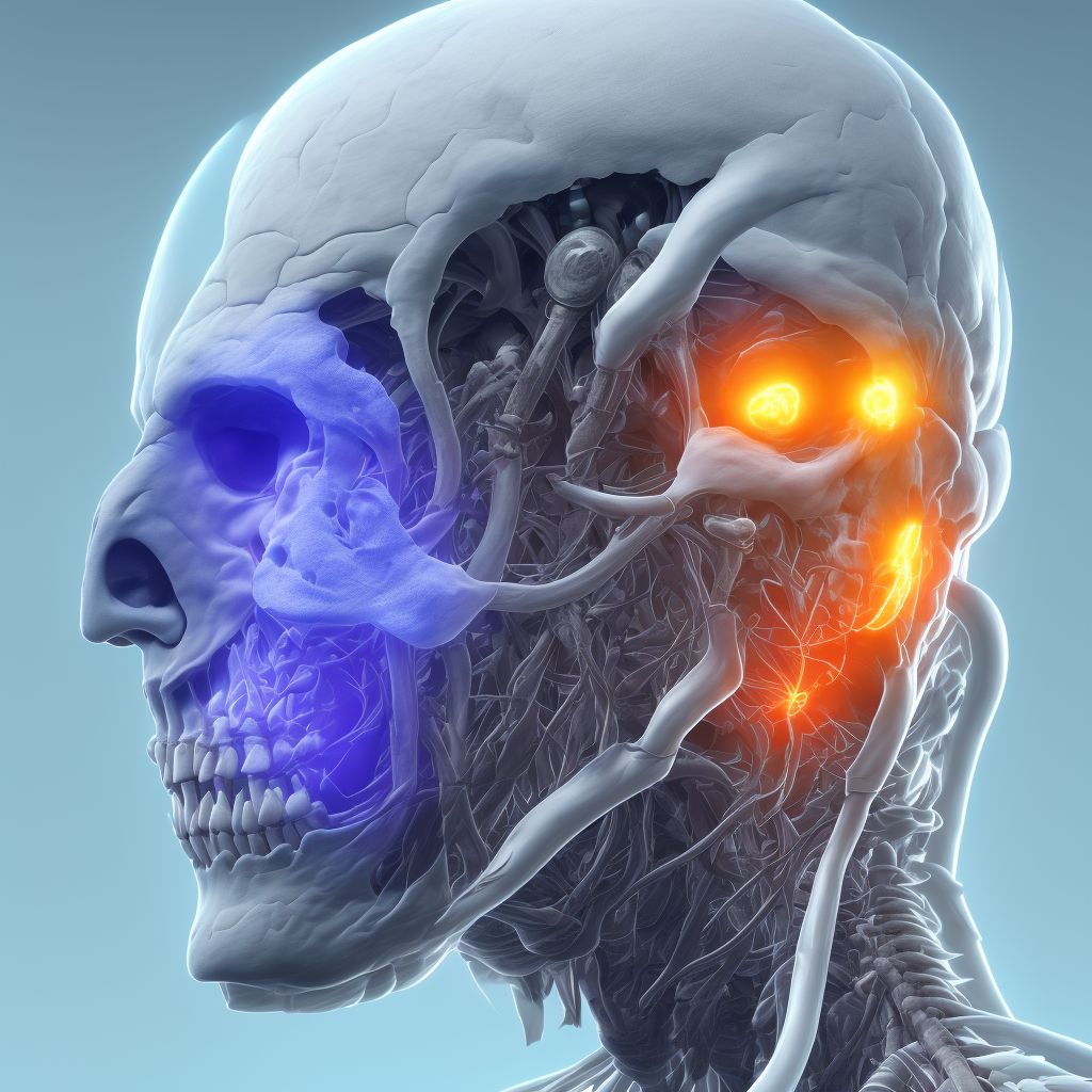 Pain due to nervous system prosthetic devices, implants and grafts, sequela digital illustration