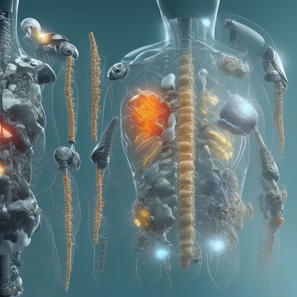 Other specified complication of internal prosthetic devices, implants and grafts, not elsewhere classified, initial encounter digital illustration