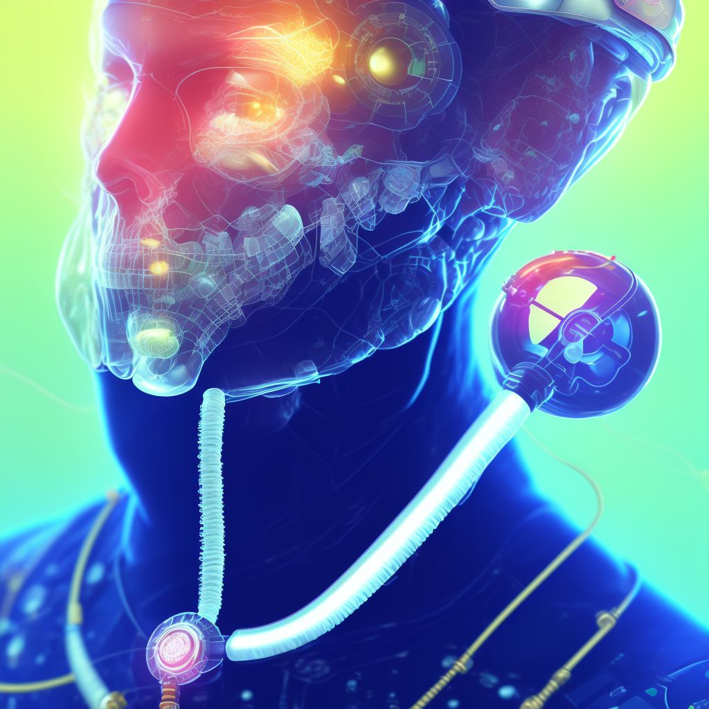 Other complications of anesthesia, sequela digital illustration