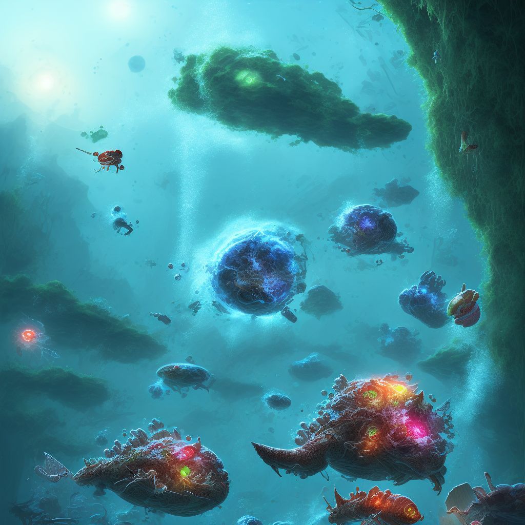 Unspecified cause of accidental drowning and submersion, subsequent encounter digital illustration