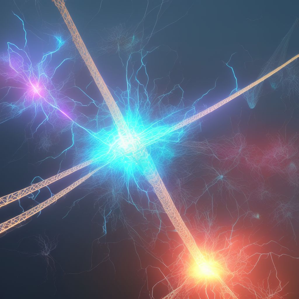 Exposure to electric transmission lines, initial encounter digital illustration