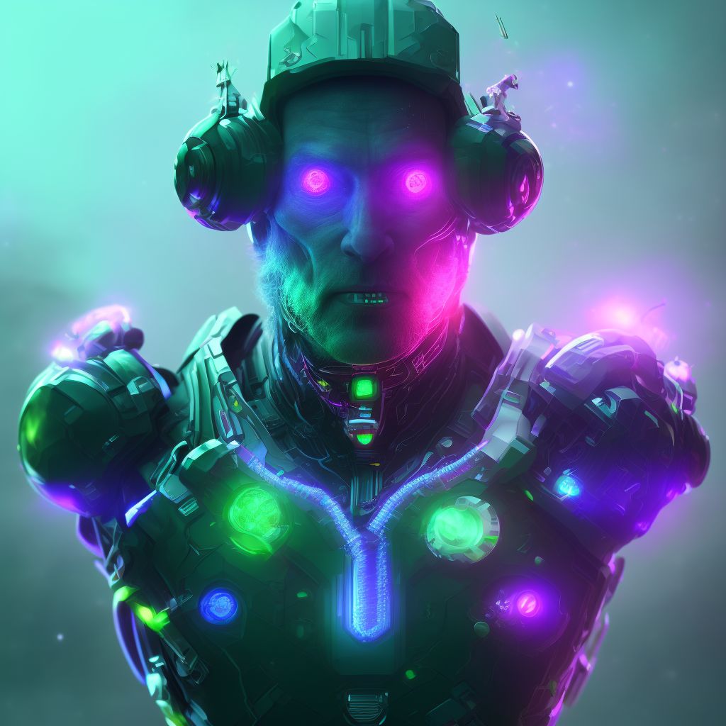 Exposure to unspecified man-made visible and ultraviolet light, initial encounter digital illustration