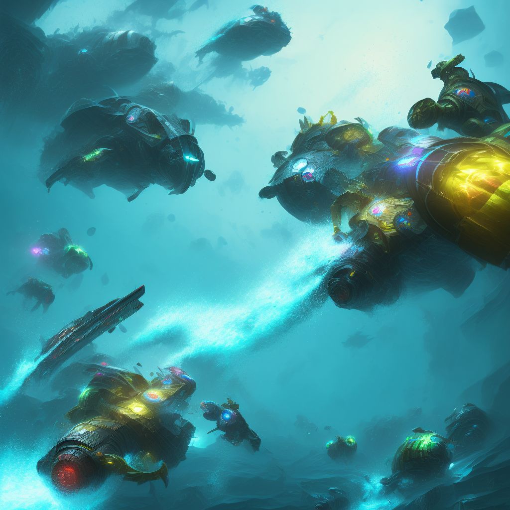 Other assault by drowning and submersion, sequela digital illustration