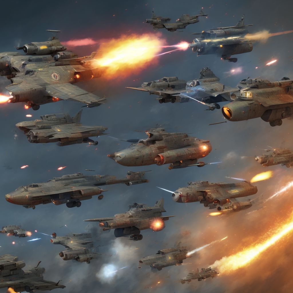 War operations involving other firearms discharge, civilian, sequela digital illustration